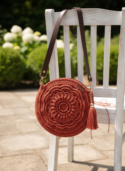 Round Crochet Bag Pattern PDF