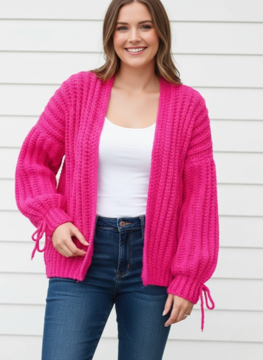 BELLAKNOT Striped Crochet Cardigan Pattern