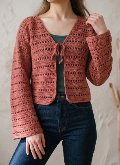 MARIGOLD BREEZE Crochet Cardigan Pattern
