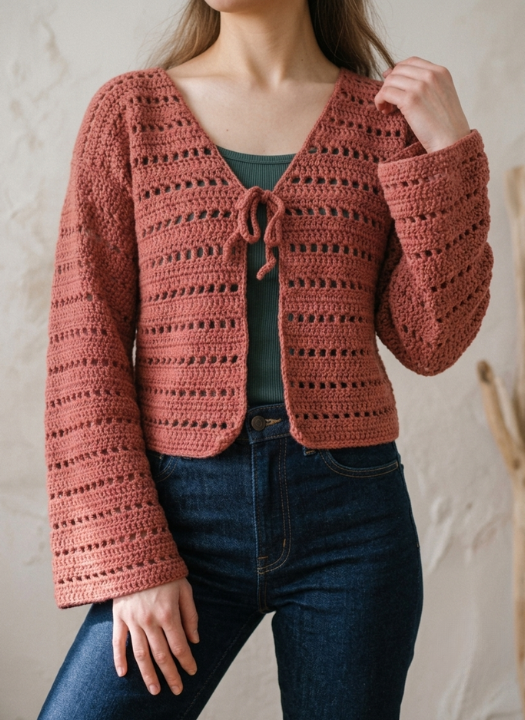 MARIGOLD BREEZE Crochet Cardigan Pattern