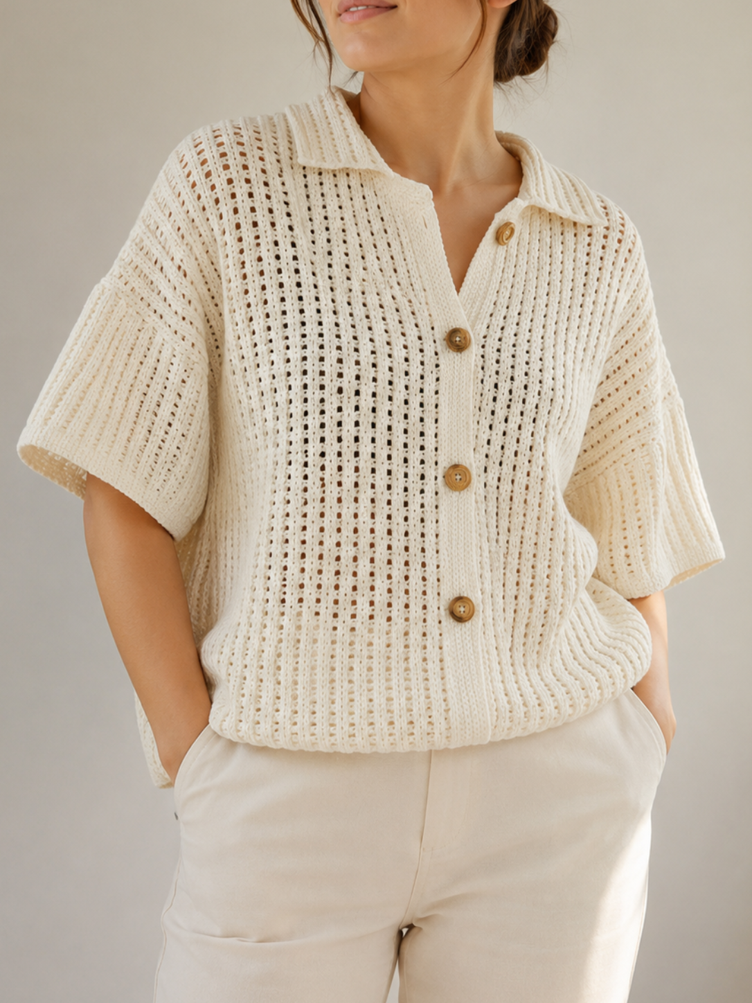 Canyon Breeze Crochet Button-Up Pattern
