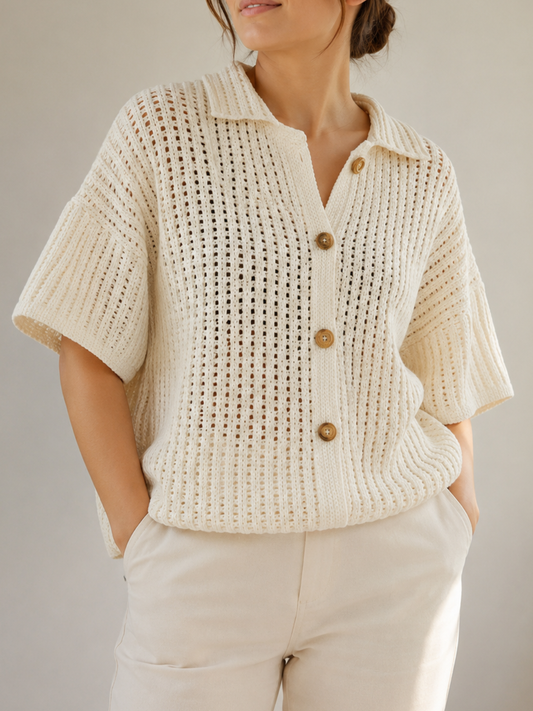 Canyon Breeze Crochet Button-Up Pattern