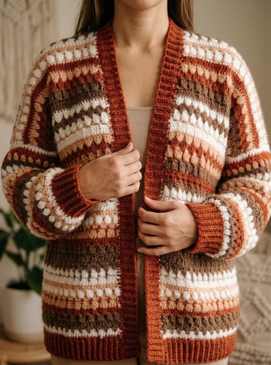 RIVERFLOW Oversized Crochet Cardigan Pattern