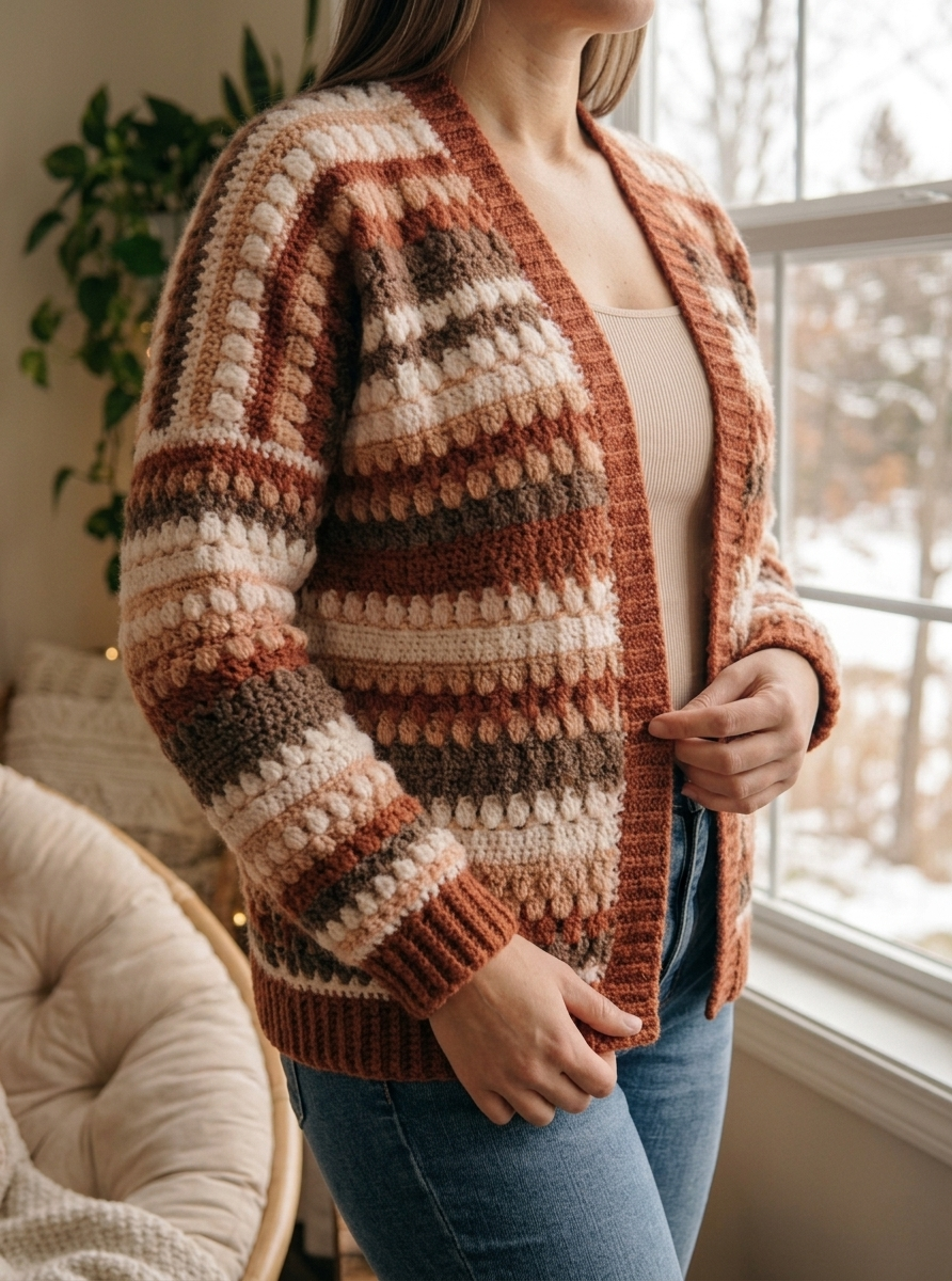 RIVERFLOW Oversized Crochet Cardigan Pattern