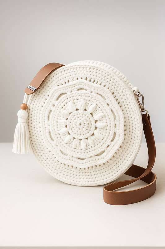 Round Crochet Bag Pattern PDF