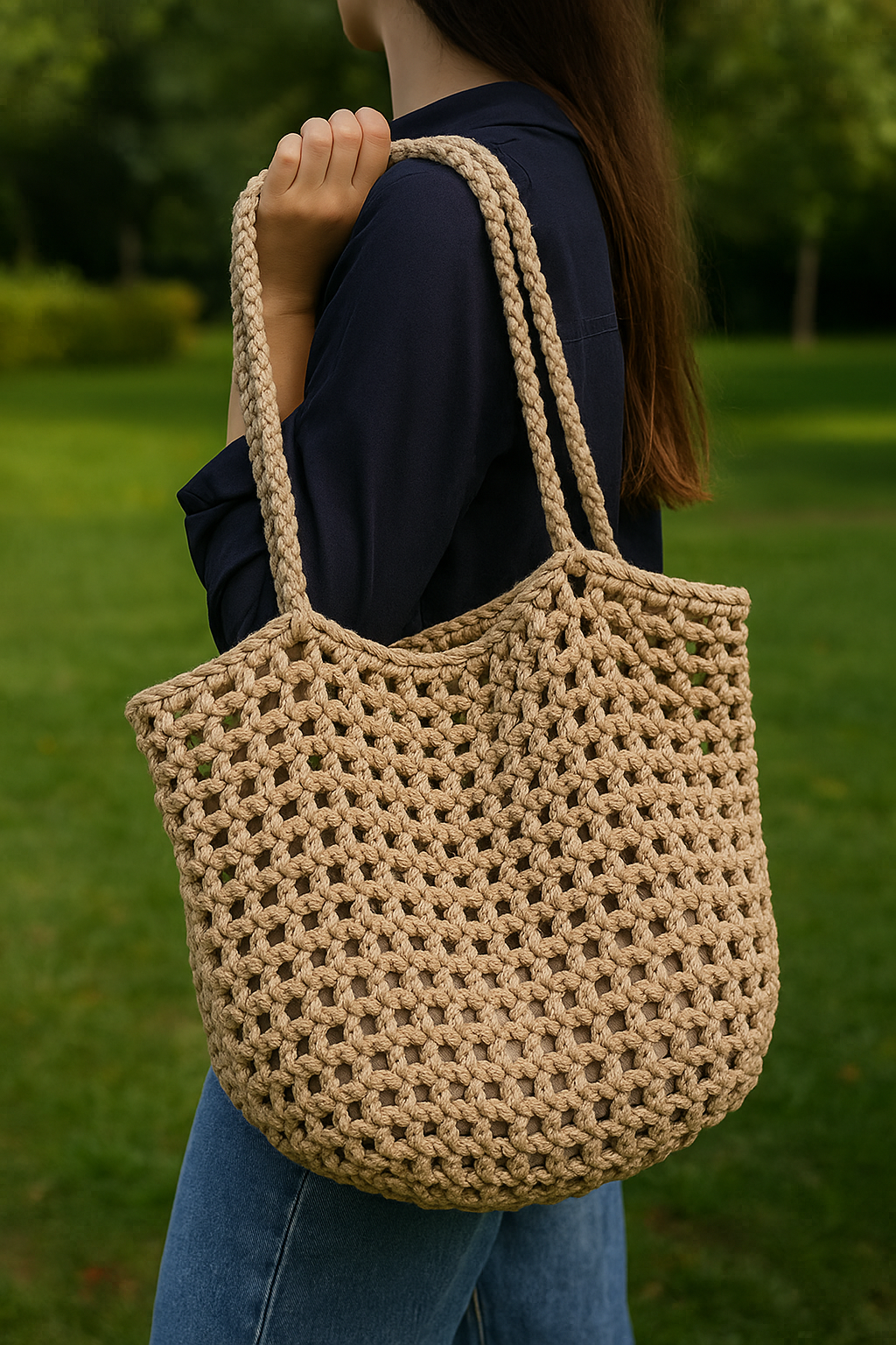 Lightweight Mesh Tote Bag