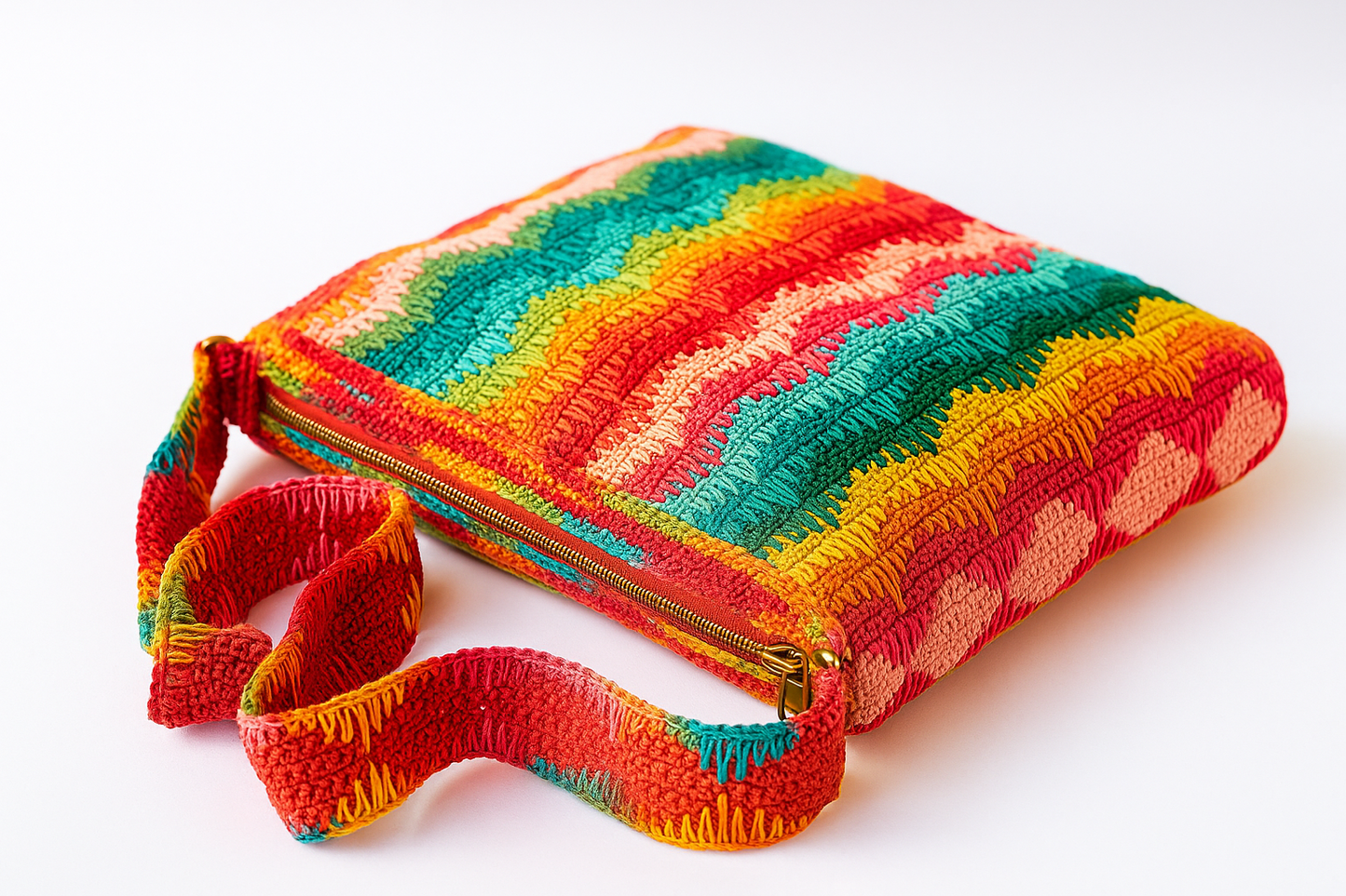 Crochet Bag Wavy Shoulder