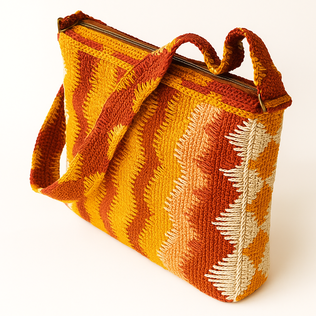 Crochet Bag Wavy Shoulder