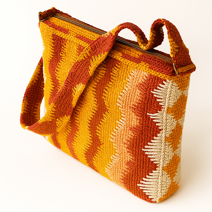 Crochet Bag Wavy Shoulder