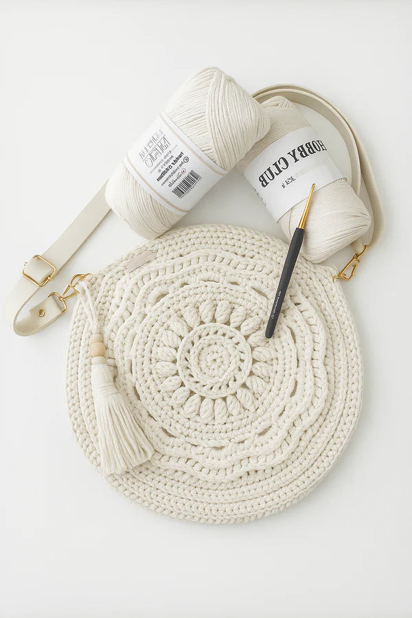 Round Crochet Bag Pattern PDF