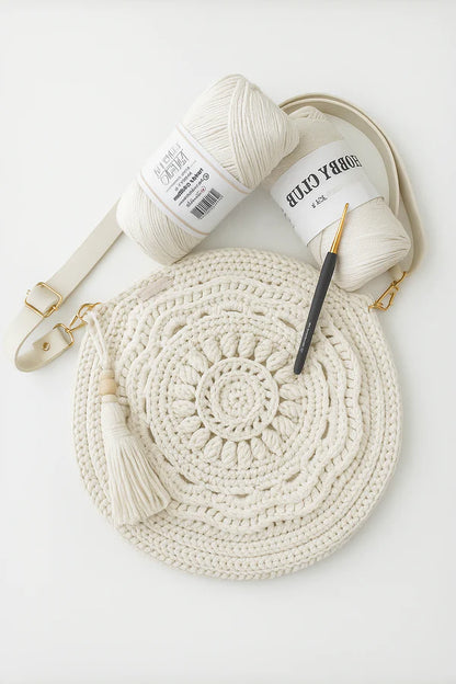 Round Crochet Bag Pattern PDF
