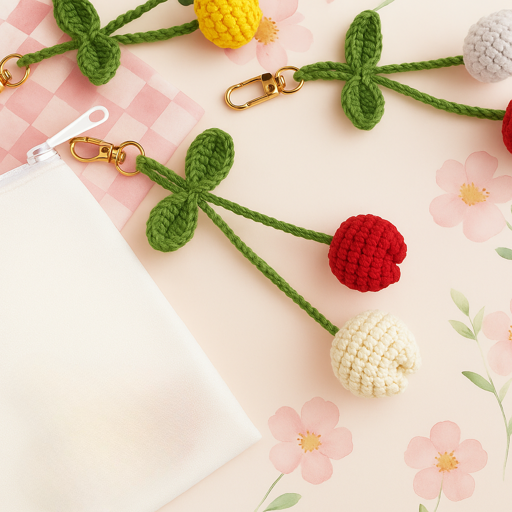 Crochet Tulip Keychain Pattern