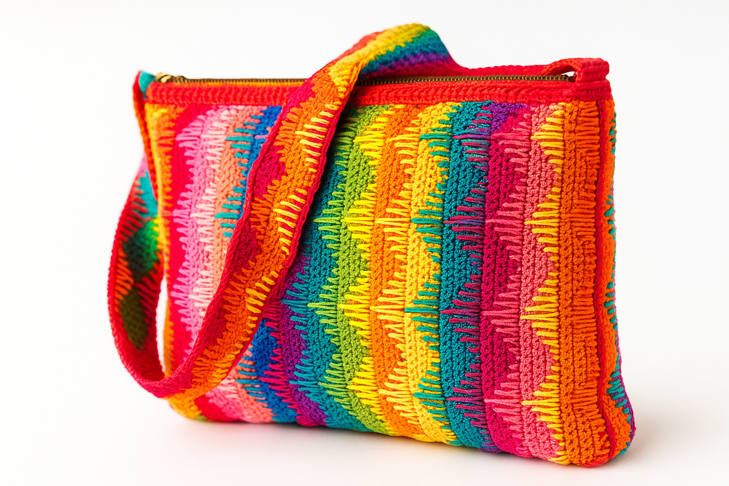 Crochet Bag Wavy Shoulder