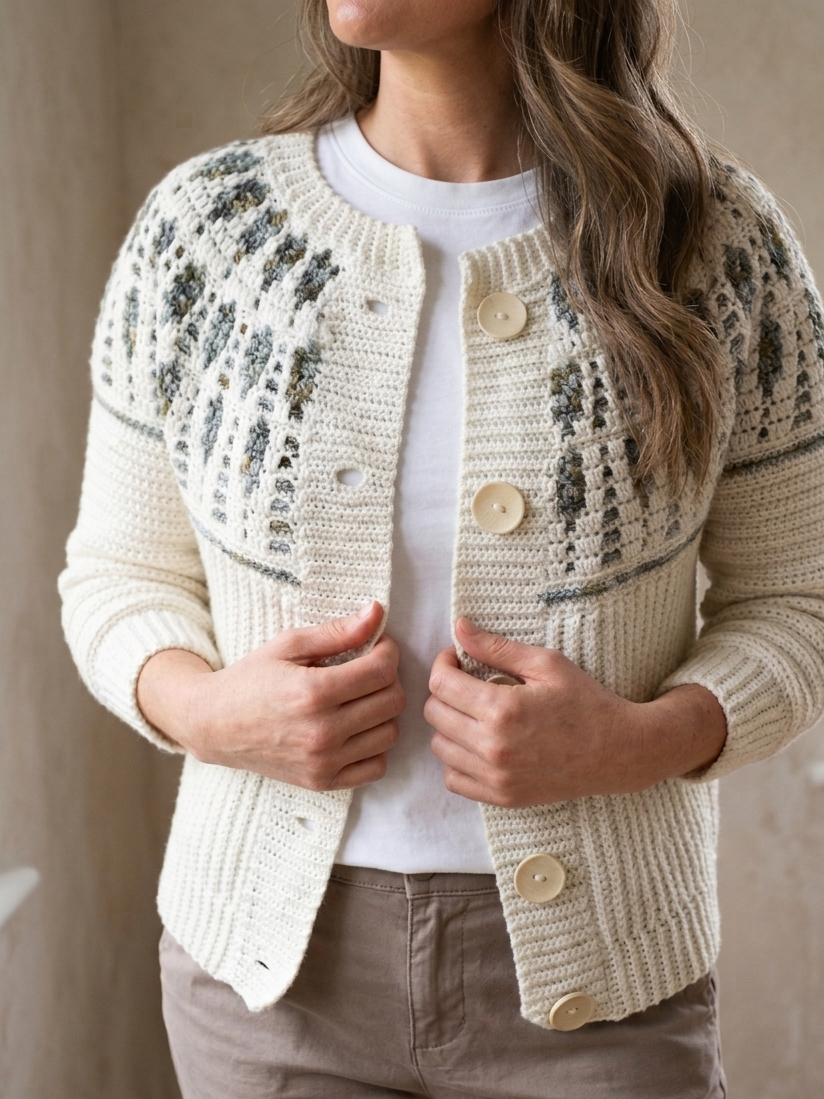 STARLIGHT MOSAIC Crochet Cardigan Pattern
